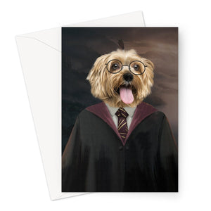 Harry Doggo: Custom Pet Greeting Card - Paw & Glory - Dog Portraits - Pet Portraits