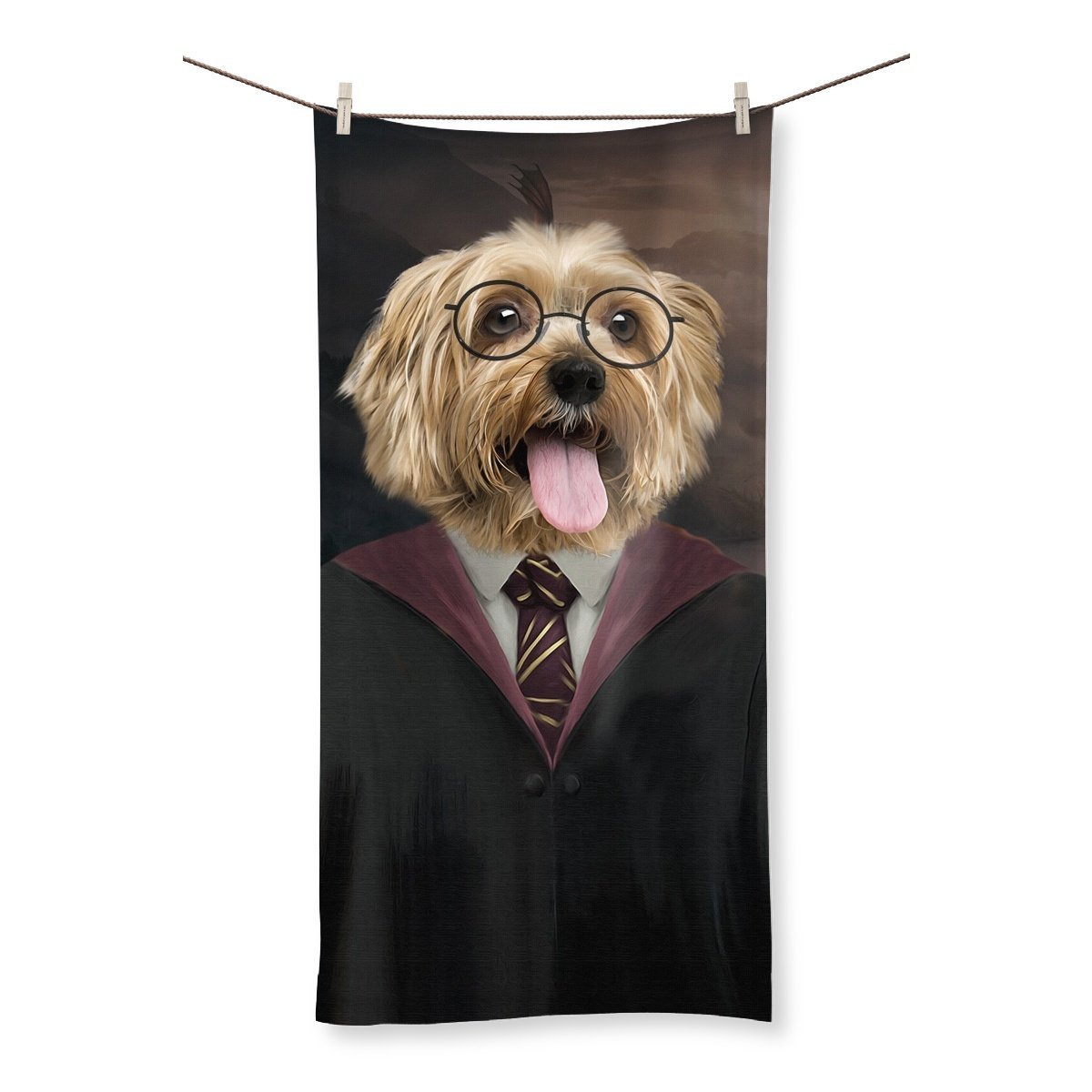 Harry Doggo: Custom Pet Towel - Paw & Glory - Dog Portraits - Pet Portraits