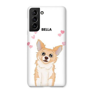 Heartthrob: Custom Cartoon One Pet Snap Phone Case - Paw & Glory - Dog Portraits - Pet Portraits