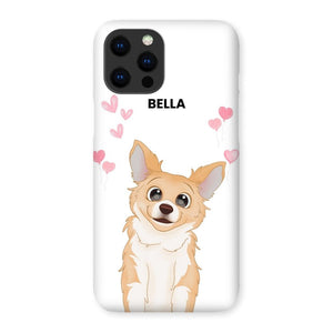 Heartthrob: Custom Cartoon One Pet Snap Phone Case - Paw & Glory - Dog Portraits - Pet Portraits