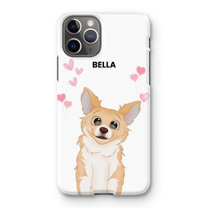 Heartthrob: Custom Cartoon One Pet Snap Phone Case - Paw & Glory - Dog Portraits - Pet Portraits