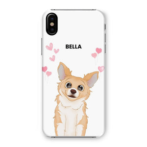 Heartthrob: Custom Cartoon One Pet Snap Phone Case - Paw & Glory - Dog Portraits - Pet Portraits