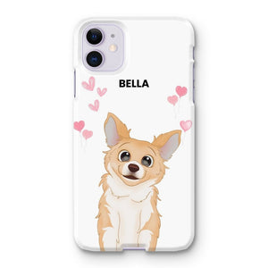 Heartthrob: Custom Cartoon One Pet Snap Phone Case - Paw & Glory - Dog Portraits - Pet Portraits