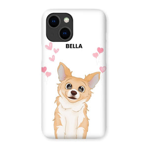 Heartthrob: Custom Cartoon One Pet Snap Phone Case - Paw & Glory - Dog Portraits - Pet Portraits