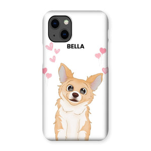 Heartthrob: Custom Cartoon One Pet Snap Phone Case - Paw & Glory - Dog Portraits - Pet Portraits