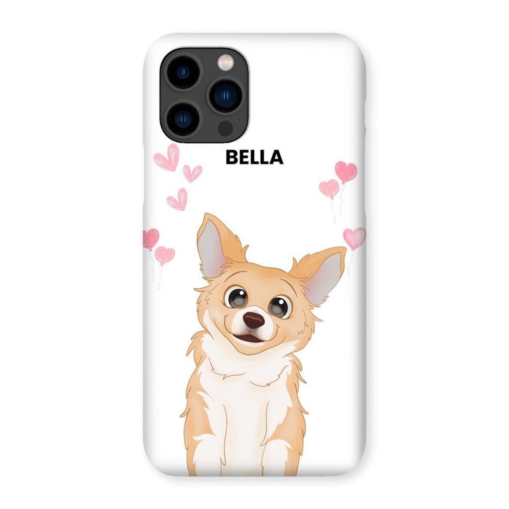 Heartthrob: Custom Cartoon One Pet Snap Phone Case - Paw & Glory - Dog Portraits - Pet Portraits