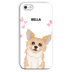 Heartthrob: Custom Cartoon One Pet Snap Phone Case - Paw & Glory - Dog Portraits - Pet Portraits