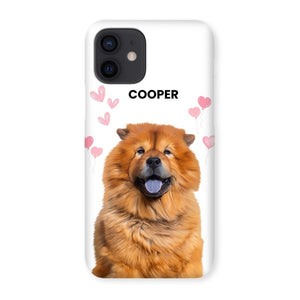 Heartthrob: Custom Minimalist One Pet Snap Phone Case - Paw & Glory - Dog Portraits - Pet Portraits