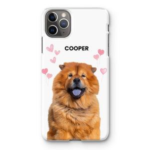 Heartthrob: Custom Minimalist One Pet Snap Phone Case - Paw & Glory - Dog Portraits - Pet Portraits