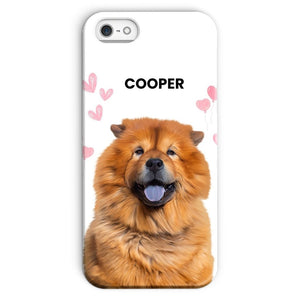 Heartthrob: Custom Minimalist One Pet Snap Phone Case - Paw & Glory - Dog Portraits - Pet Portraits