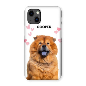 Heartthrob: Custom Minimalist One Pet Snap Phone Case - Paw & Glory - Dog Portraits - Pet Portraits