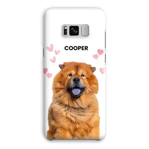 Heartthrob: Custom Minimalist One Pet Snap Phone Case - Paw & Glory - Dog Portraits - Pet Portraits