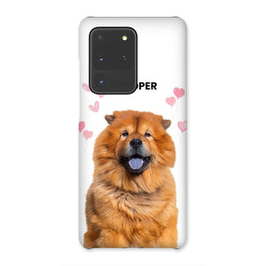 Heartthrob: Custom Minimalist One Pet Snap Phone Case - Paw & Glory - Dog Portraits - Pet Portraits