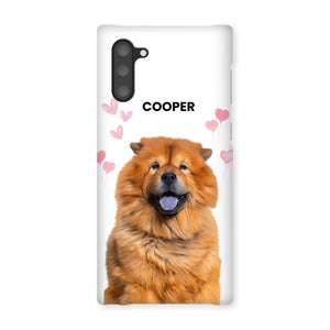 Heartthrob: Custom Minimalist One Pet Snap Phone Case - Paw & Glory - Dog Portraits - Pet Portraits