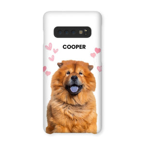 Heartthrob: Custom Minimalist One Pet Snap Phone Case - Paw & Glory - Dog Portraits - Pet Portraits