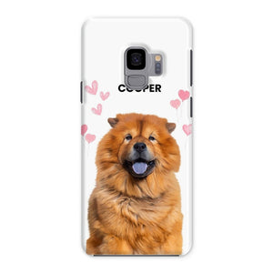 Heartthrob: Custom Minimalist One Pet Snap Phone Case - Paw & Glory - Dog Portraits - Pet Portraits