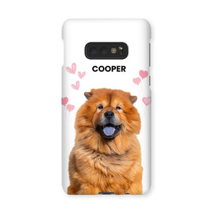 Heartthrob: Custom Minimalist One Pet Snap Phone Case - Paw & Glory - Dog Portraits - Pet Portraits