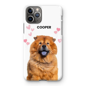 Heartthrob: Custom Minimalist One Pet Snap Phone Case - Paw & Glory - Dog Portraits - Pet Portraits