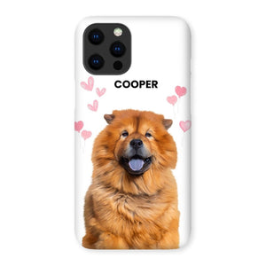 Heartthrob: Custom Minimalist One Pet Snap Phone Case - Paw & Glory - Dog Portraits - Pet Portraits