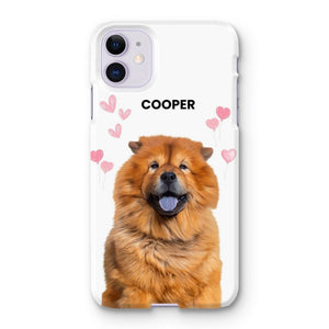 Heartthrob: Custom Minimalist One Pet Snap Phone Case - Paw & Glory - Dog Portraits - Pet Portraits