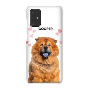 Heartthrob: Custom Minimalist One Pet Snap Phone Case - Paw & Glory - Dog Portraits - Pet Portraits