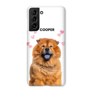 Heartthrob: Custom Minimalist One Pet Snap Phone Case - Paw & Glory - Dog Portraits - Pet Portraits