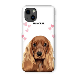 Heartthrob: Custom Modern One Pet Snap Phone Case - Paw & Glory - Dog Portraits - Pet Portraits