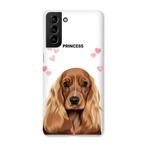 Heartthrob: Custom Modern One Pet Snap Phone Case - Paw & Glory - Dog Portraits - Pet Portraits