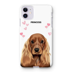 Heartthrob: Custom Modern One Pet Snap Phone Case - Paw & Glory - Dog Portraits - Pet Portraits