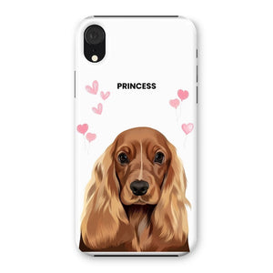 Heartthrob: Custom Modern One Pet Snap Phone Case - Paw & Glory - Dog Portraits - Pet Portraits