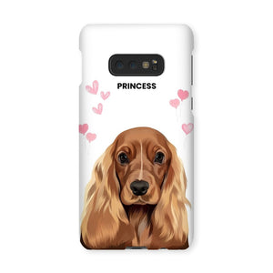 Heartthrob: Custom Modern One Pet Snap Phone Case - Paw & Glory - Dog Portraits - Pet Portraits