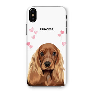 Heartthrob: Custom Modern One Pet Snap Phone Case - Paw & Glory - Dog Portraits - Pet Portraits