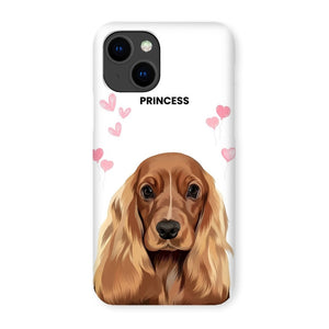 Heartthrob: Custom Modern One Pet Snap Phone Case - Paw & Glory - Dog Portraits - Pet Portraits