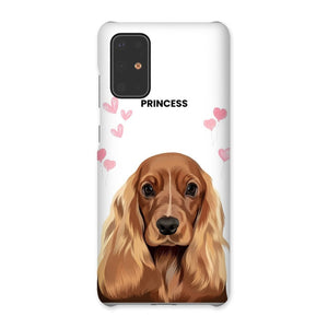 Heartthrob: Custom Modern One Pet Snap Phone Case - Paw & Glory - Dog Portraits - Pet Portraits