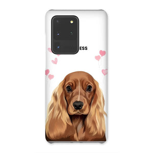 Heartthrob: Custom Modern One Pet Snap Phone Case - Paw & Glory - Dog Portraits - Pet Portraits