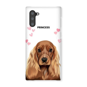 Heartthrob: Custom Modern One Pet Snap Phone Case - Paw & Glory - Dog Portraits - Pet Portraits