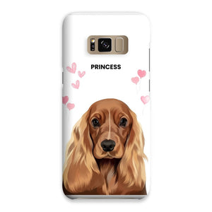 Heartthrob: Custom Modern One Pet Snap Phone Case - Paw & Glory - Dog Portraits - Pet Portraits