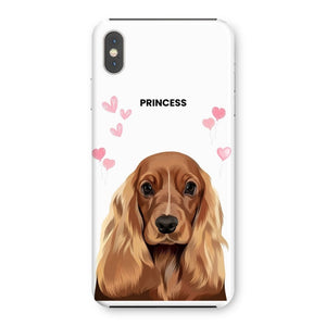 Heartthrob: Custom Modern One Pet Snap Phone Case - Paw & Glory - Dog Portraits - Pet Portraits