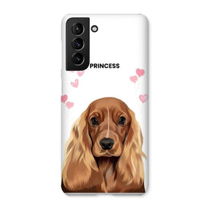 Heartthrob: Custom Modern One Pet Snap Phone Case - Paw & Glory - Dog Portraits - Pet Portraits