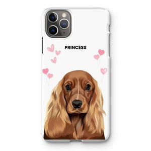 Heartthrob: Custom Modern One Pet Snap Phone Case - Paw & Glory - Dog Portraits - Pet Portraits