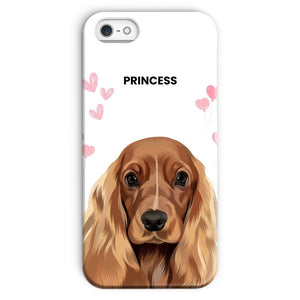 Heartthrob: Custom Modern One Pet Snap Phone Case - Paw & Glory - Dog Portraits - Pet Portraits