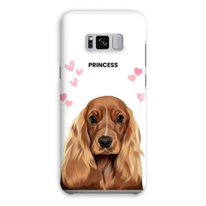 Heartthrob: Custom Modern One Pet Snap Phone Case - Paw & Glory - Dog Portraits - Pet Portraits