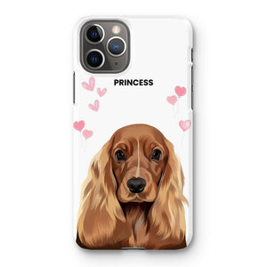 Heartthrob: Custom Modern One Pet Snap Phone Case - Paw & Glory - Dog Portraits - Pet Portraits