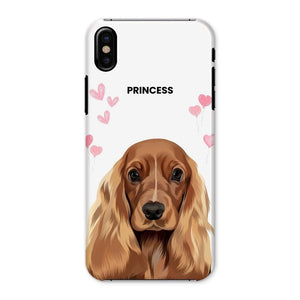 Heartthrob: Custom Modern One Pet Snap Phone Case - Paw & Glory - Dog Portraits - Pet Portraits