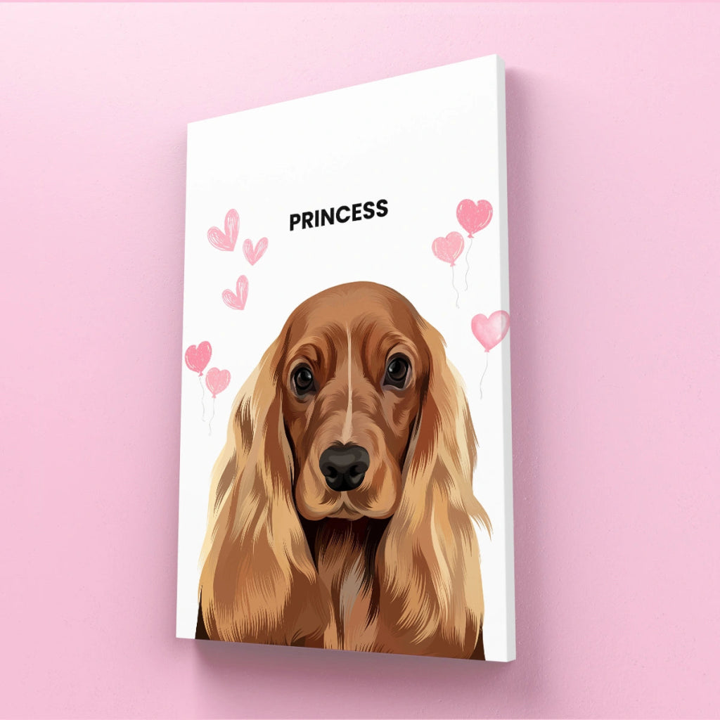 Heartthrob: Pet Canvas - Paw & Glory - Dog Portraits - Pet Portraits