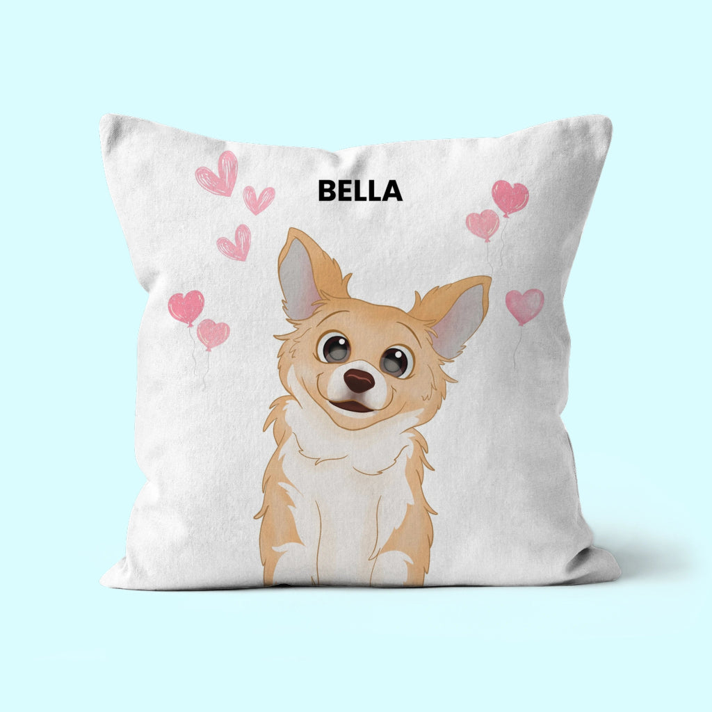 Heartthrob: Pet Portrait Pillow - Paw & Glory - Dog Portraits - Pet Portraits