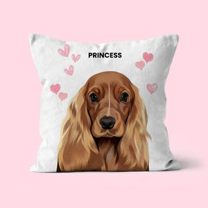 Heartthrob: Pet Portrait Pillow - Paw & Glory - Dog Portraits - Pet Portraits