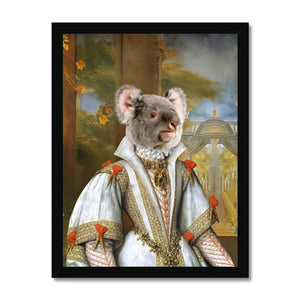 Her Ladyship: Animal Art Framed Portrait - Paw & Glory - Dog Portraits - Pet Portraits