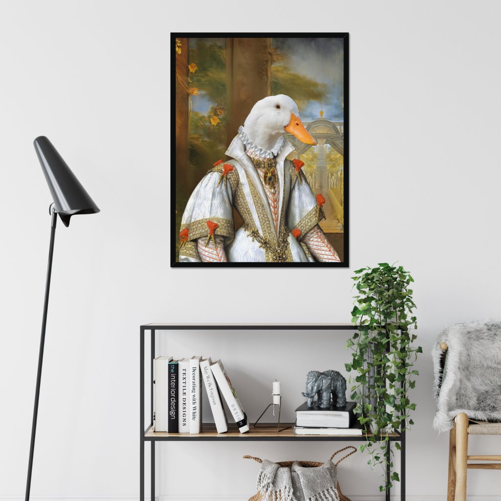 Her Ladyship: Animal Art Framed Portrait - Paw & Glory - Dog Portraits - Pet Portraits