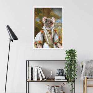 Her Ladyship: Animal Art Poster - Paw & Glory - Dog Portraits - Pet Portraits